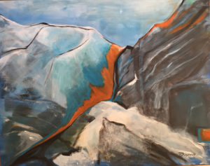 Mountain / orange, z.Z. in einer Ausstellung