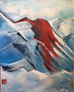 Mountain / red, z.Z. in einer Ausstellung