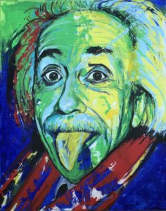 Albert Einstein, 80 x 100 cm