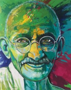Mahatma Gandhi, 80 x 100 cm
