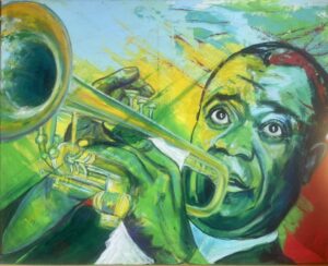 Louis Armstrong, 80 x 100 cm